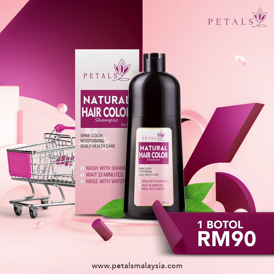 Petals Hair Color Shampoo [1 botol] – Petals Malaysia